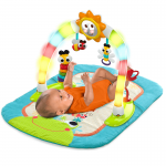 Centru de joaca cu activitati 2 in1 Bright Starts Lights Activity Gym cu salteluta  lumini si sunete